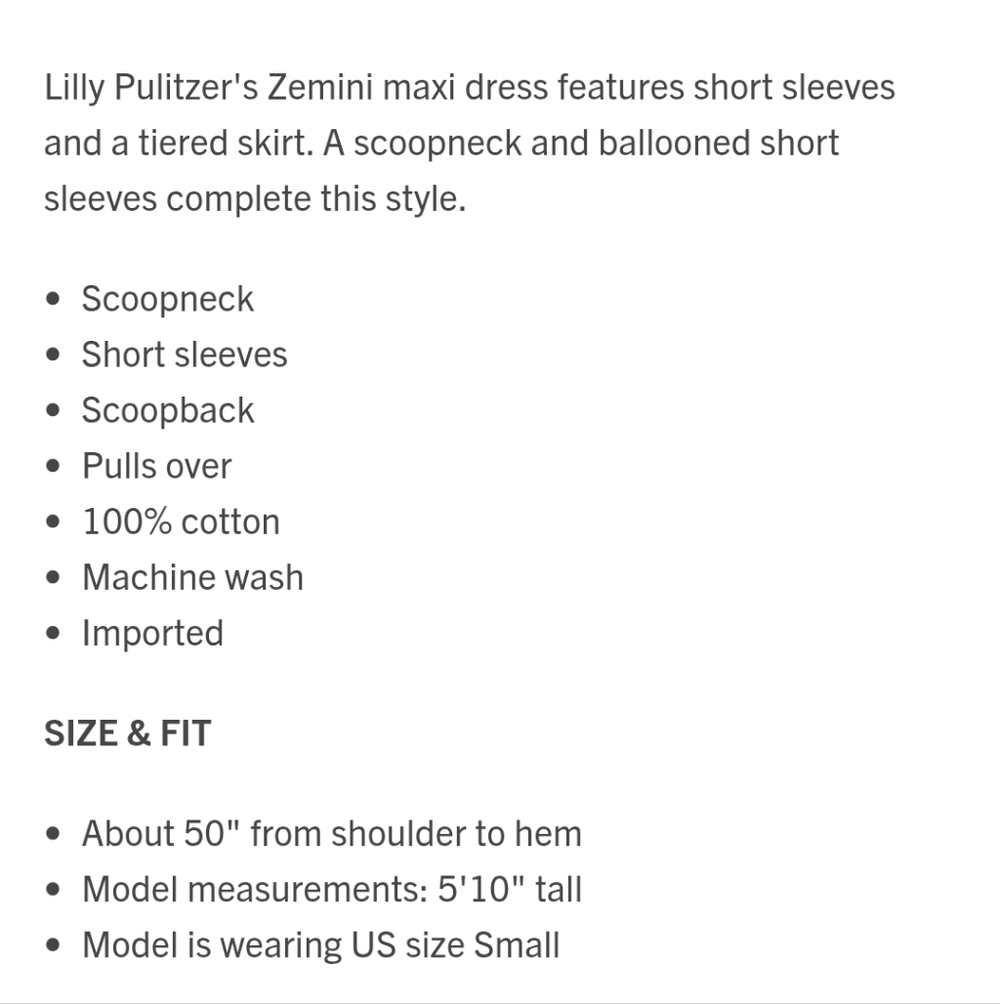 LILLY PULITZER Zemini Crinkle Cotton Gauze Tiered Puff Sleeve Maxi Coverup Dress - Picture 8 of 9
